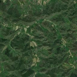 Vue aérienne des environs de Camping des Vignes