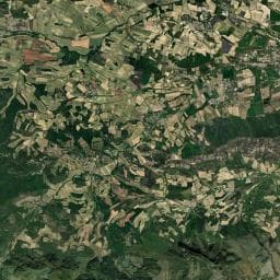 Vue aérienne des environs de AIRE DE STATIONNEMENT POUR CAMPING-CARS - DOMAINE FAURE