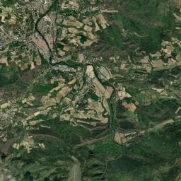 Vue aérienne des environs de Aire de camping-car à La Digne-d'Aval