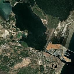 Vue aérienne des environs de Camping Novela Port la Nouvelle