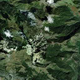 Vue aérienne des environs de Cabane de Cujalate