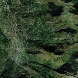 Vue aérienne des environs de Camping Le Viscos