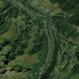 Vue aérienne des environs de ACCUEIL CAMPINGS-CARS - LES CONFITURES DE SOLANGES