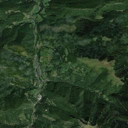 Vue aérienne des environs de Camping La Bourie
