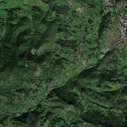 Vue aérienne des environs de Aire de camping-car à Saint-Lizier