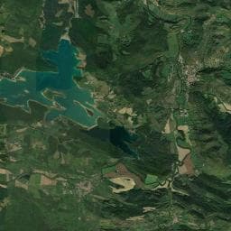 Vue aérienne des environs de Camping la Régate