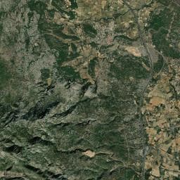Vue aérienne des environs de AIRE PARK - AIRE DE SERVICES POUR CAMPING-CARS - LA PALME EST
