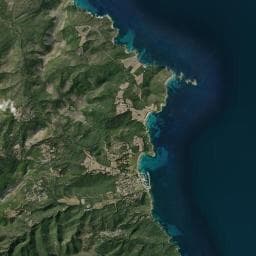 Vue aérienne des environs de Camping U Stazzu