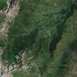 Vue aérienne des environs de Cabane de Lamary