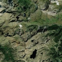 Vue aérienne des environs de Cabane de la Hourquette d'Arre