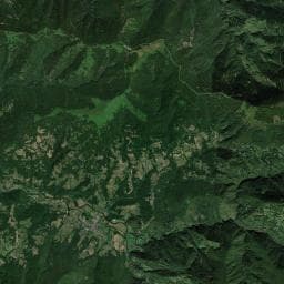 Vue aérienne des environs de Bivouac à Aleu