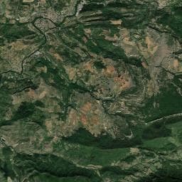 Vue aérienne des environs de Aire de passage de Camping-Car Espéraza