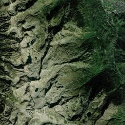 Vue aérienne des environs de Camping Le Hounta
