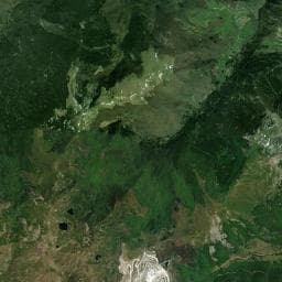 Vue aérienne des environs de Cabane de Pratmau