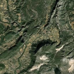 Vue aérienne des environs de Cabane de vingrau