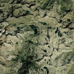 Vue aérienne des environs de Cabane de Bachimaña