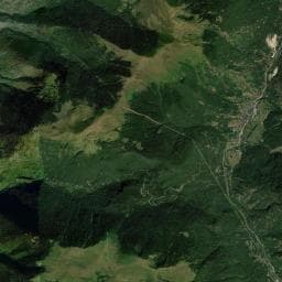 Vue aérienne des environs de Càmping Era Lana