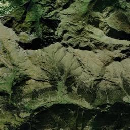 Vue aérienne des environs de Cabane de la Hounta