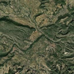 Vue aérienne des environs de Mas de l'Alzine