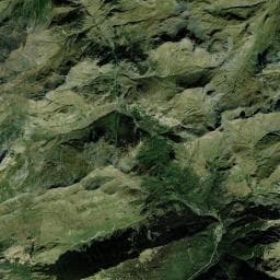 Vue aérienne des environs de Cabane de Lourdes