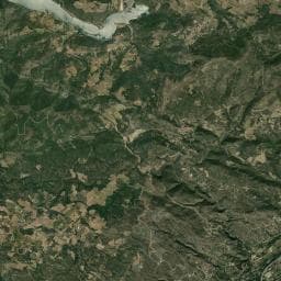 Vue aérienne des environs de CAMPING MONTEBELLO