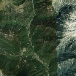 Vue aérienne des environs de Refugio Montinier