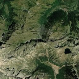 Vue aérienne des environs de Refuge de Mulleres (de Molières)
