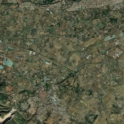 Vue aérienne des environs de Aire de camping-car à Saint-Féliu-d'Avall