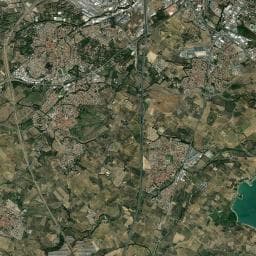 Vue aérienne des environs de Aire des Pavillons