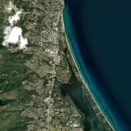 Vue aérienne des environs de Aire de camping-car à Furiani
