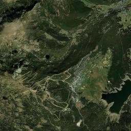 Vue aérienne des environs de Gîte La Dressère