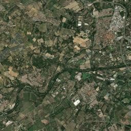 Vue aérienne des environs de La Mignane