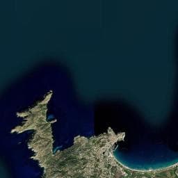 Vue aérienne des environs de Les Castors