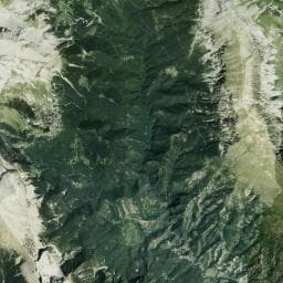 Vue aérienne des environs de Cabane d'Es Ordizez