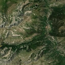 Vue aérienne des environs de Orri de Campcardós