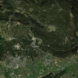 Vue aérienne des environs de Cabane du Pla Del Termenal