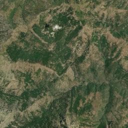 Vue aérienne des environs de Fontaine Maison Forestière de Tartagine