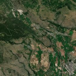 Vue aérienne des environs de Camping Robinson