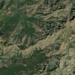 Vue aérienne des environs de Refuge de Puscaghja
