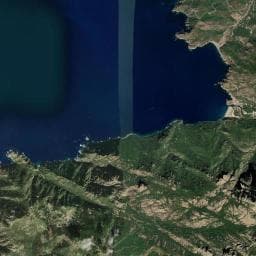 Vue aérienne des environs de Source d'Oliva Bona