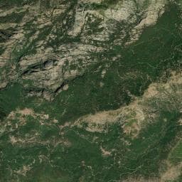 Vue aérienne des environs de Mini-camping Gite di a Rota