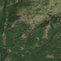 Vue aérienne des environs de Source de la passerelle