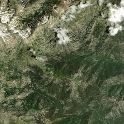 Vue aérienne des environs de Bergerie de Tolla