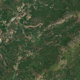 Vue aérienne des environs de Camping les Eaux-Vives