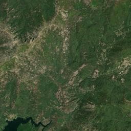 Vue aérienne des environs de Camping à Bastelica