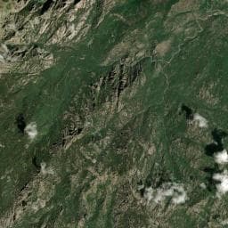 Vue aérienne des environs de Refuge d'I Paliri