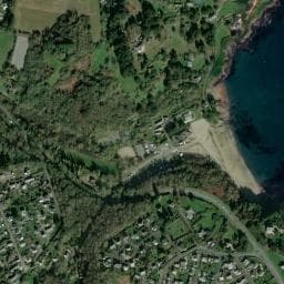 Vue de Aire d'accueil municipale Plage du Moulin