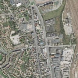 Vue de Aire de services saisonnière pour camping-cars