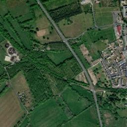 Vue de Aire de stationnement et de services camping-cars