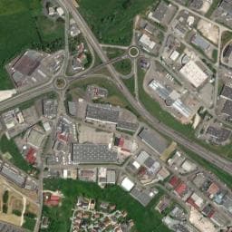 Vue de Aire de stationnement Camping-Car